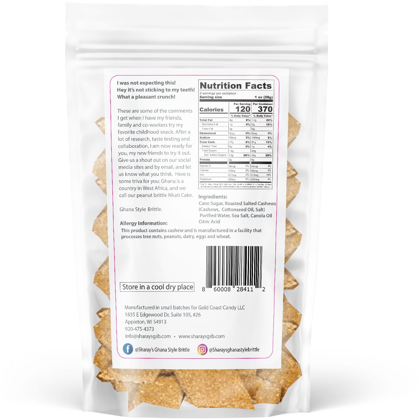 Brittle-Cashew | 3oz