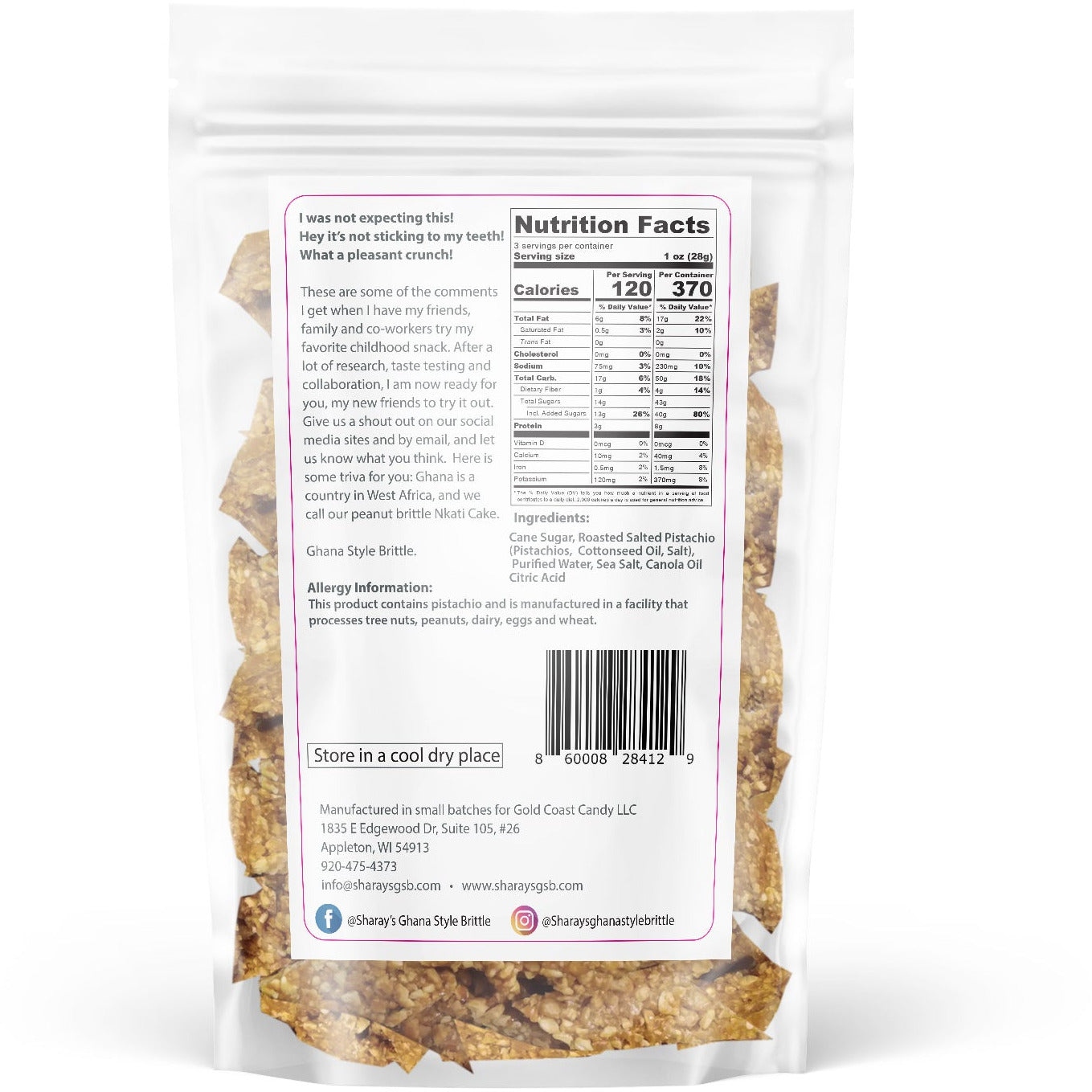 Brittle-Pistachio | 3oz